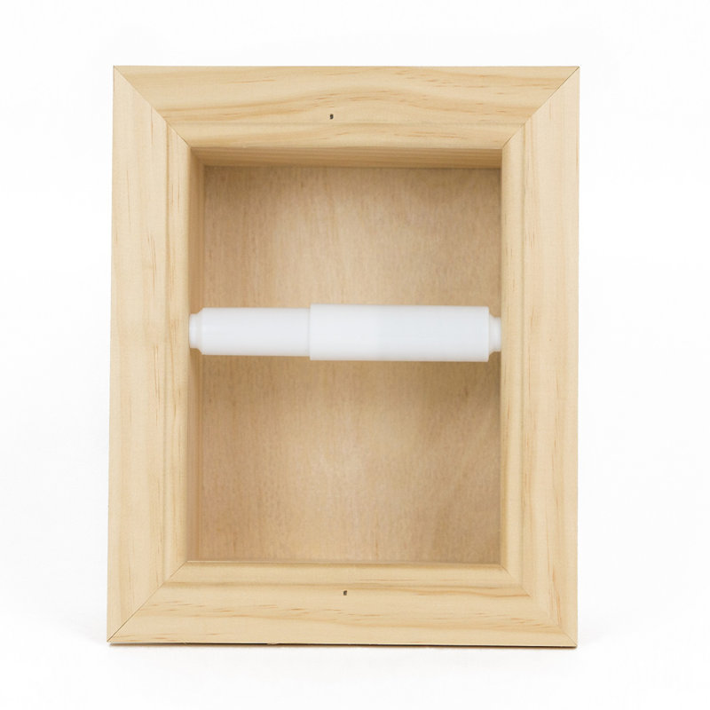 Porte-papier hygiénique encastré Tracy, Naturel