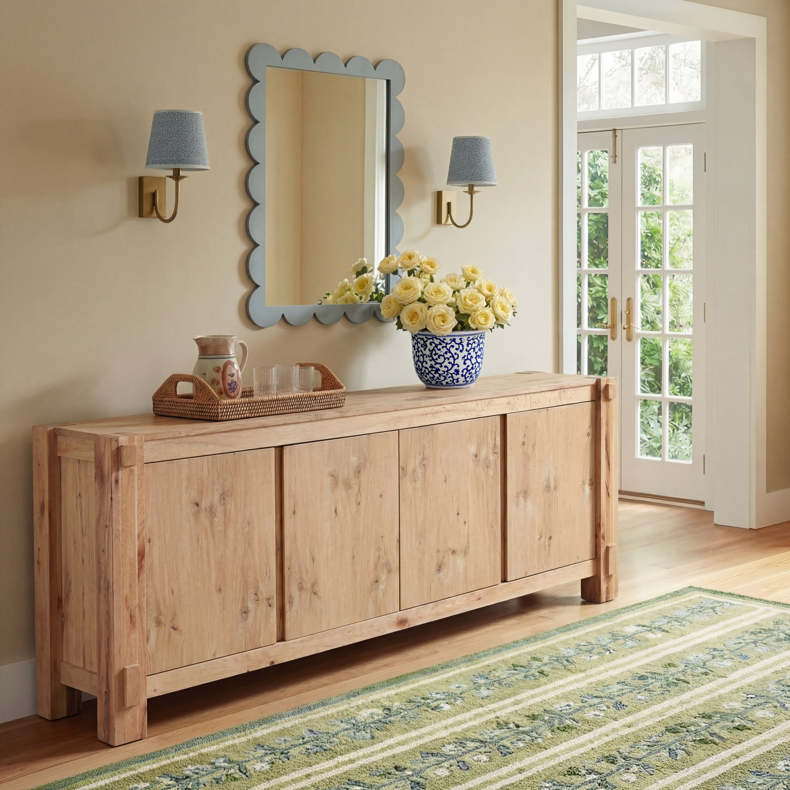 Rhett 80" Buffet In Distressed Oak