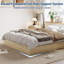 Lit plateforme en bois massif avec lattes de bois robustes, base de lit autoportante-735833210-735833214