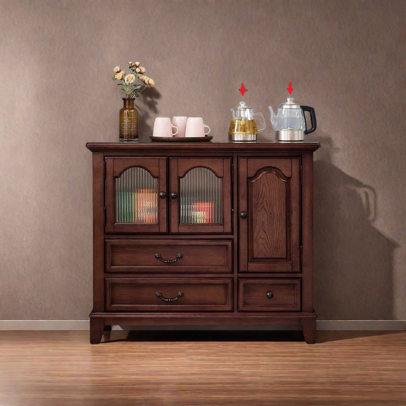 Armoire de rangement pour le salon, Marron foncé