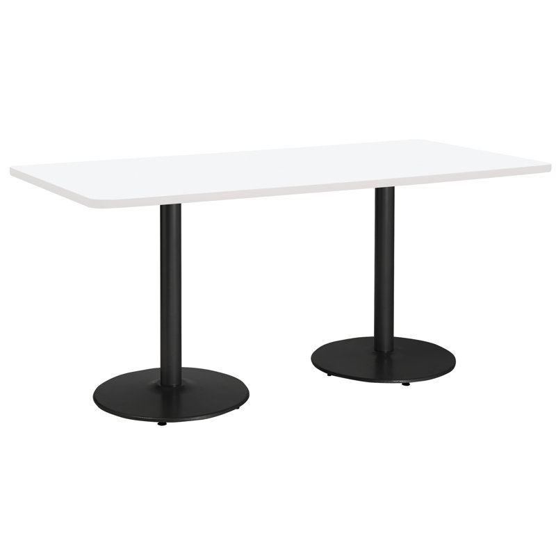 Table de vestibule Mode, Blanc de designer, H 29 po x L 84 po x l 36 po, Noir