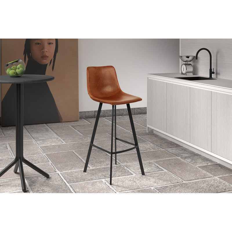 Ozan Stool, 68cm H x 45cm W x 35cm D, Cognac