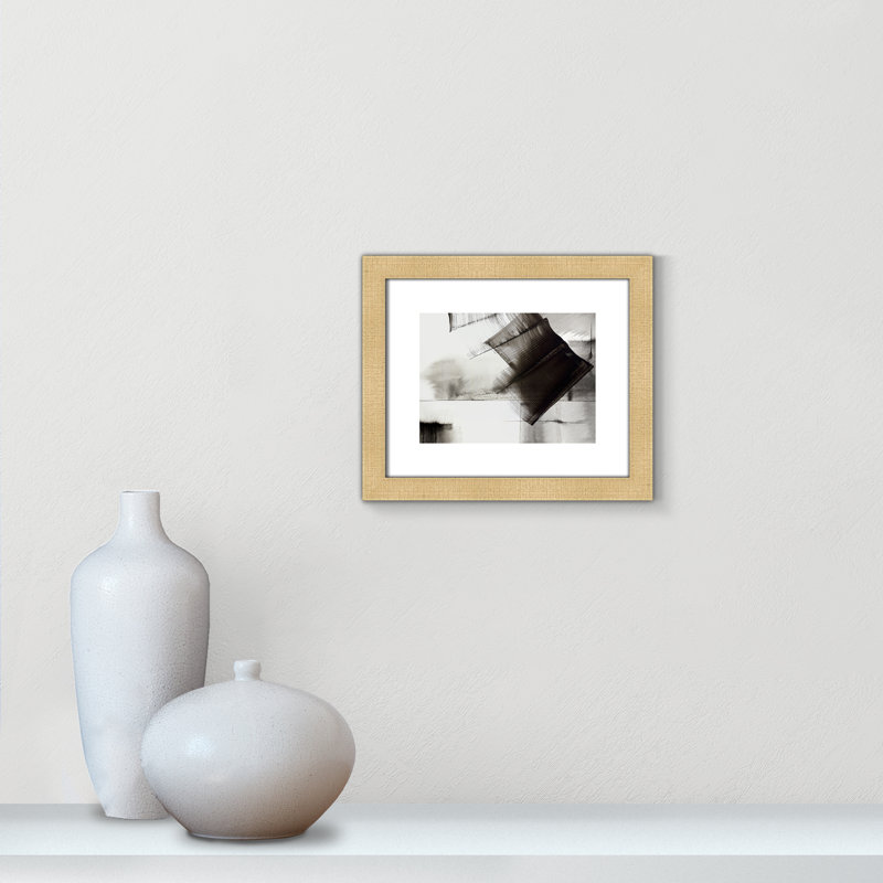 Impression sur toile encadrée, H 30 po x l 32 po x P 2 po, Encadrement brun