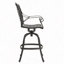Tabouret de bar pivotant en fonte d'aluminium