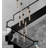Azria Black 10-Light Long Crystal Column Chandeliers Dimmble Led Crystal Ceiling Chandelier for Villa Staircase Hallway 