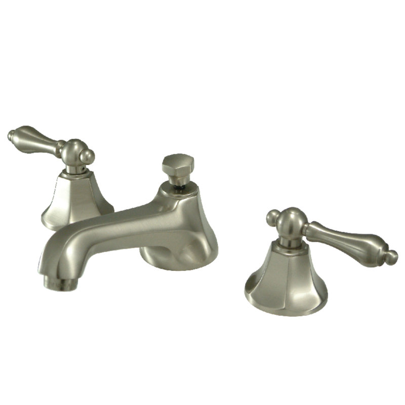 Metropolitan Widespread Bathroom Faucet with Drain Assembly, Brushed Nickel