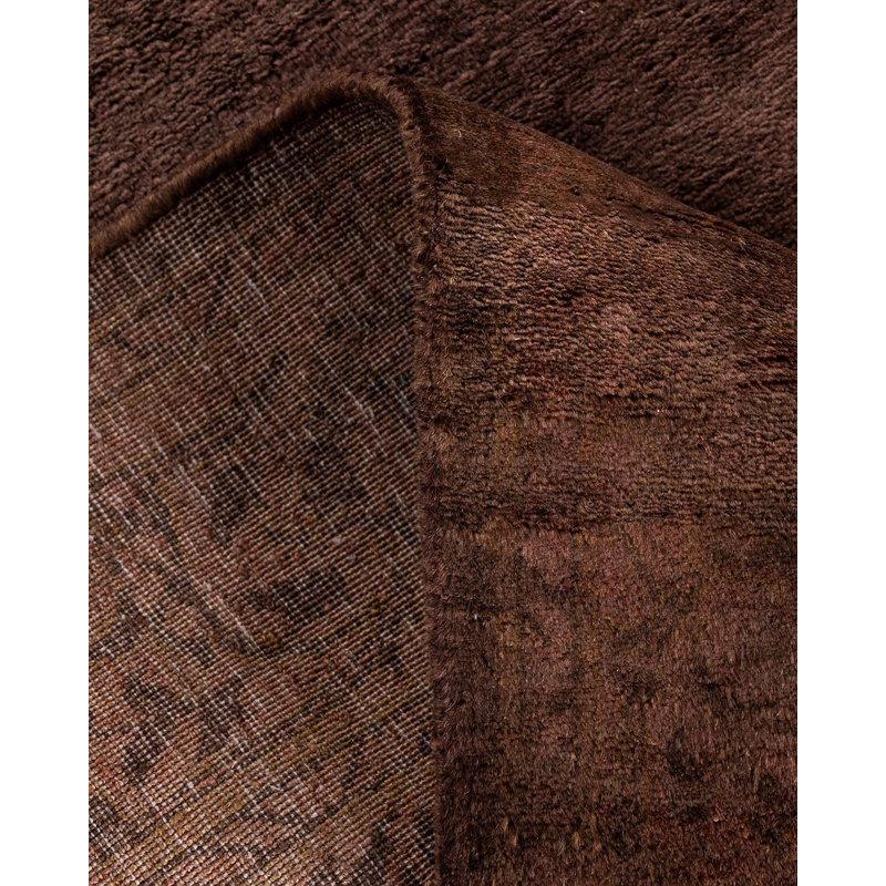 Tapis brun nouvel âge Cybil One-of-a-Kind 2 pi 7 po x 22 pi 5 po