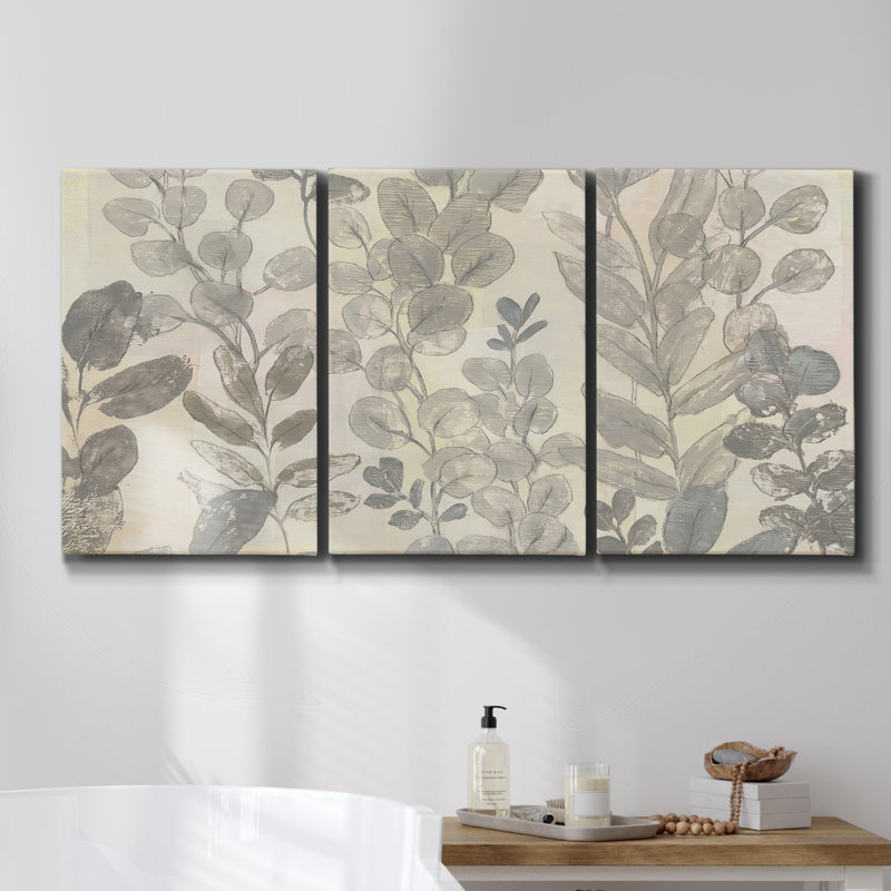 Falaises des petites, reproduction sur toile 3 pièces, H 27 po x l 54 po x P 2 po