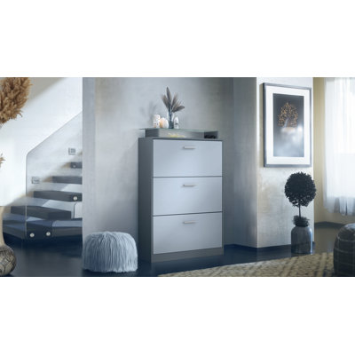 24 Pair Shoe Storage Cabinet