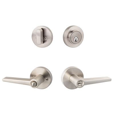Basel Round Entry Lever with Deadbolt Combo