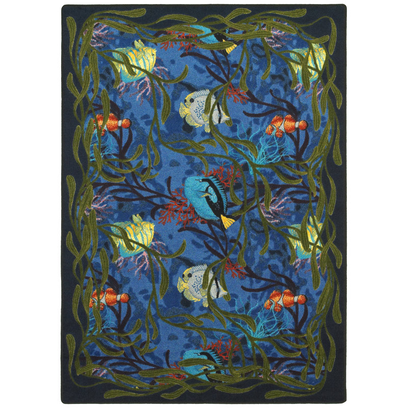 Just for Kids Under The Sea Area Rug, Rectangle 3'10" x 5'4"