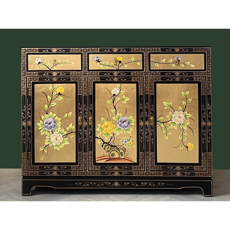 Gold Leaf Hand Painted Sideboard