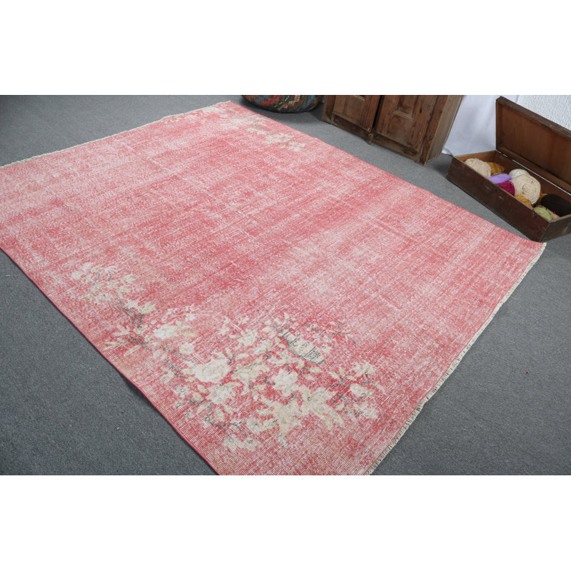 Tapis traditionnel turc tissé à la main avec des motifs éclatants, idéal pour un riche décor ethnique