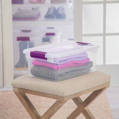 Contenant de rangement avec couvercle transparent Sterilite