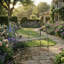 Metal Garden Bench-1287822484
