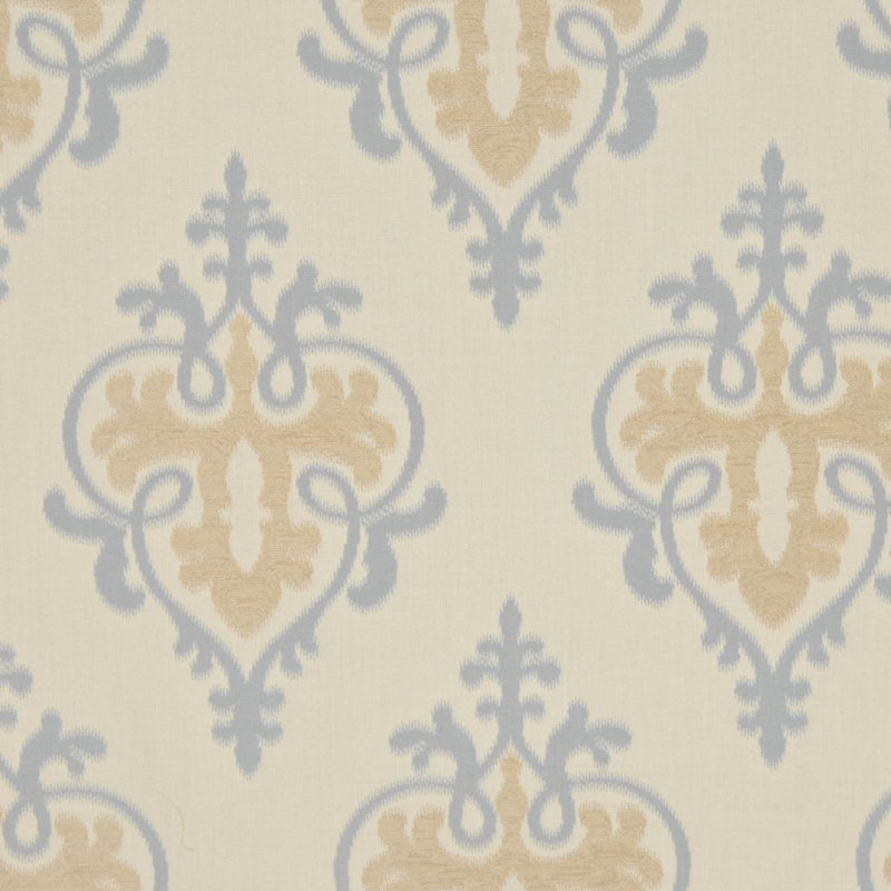 Tissu Allure, Bleu / beige