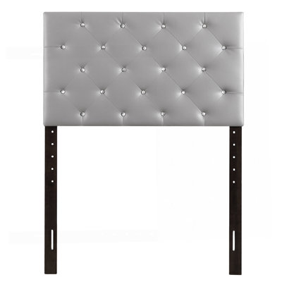 Stylish Casual Twin Headboard In Light Grey