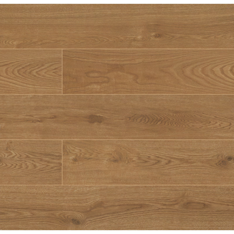 Sandaro 9 in. x 47 in. Matte Porcelain Wood Look Floor and Wall Tile, Roux