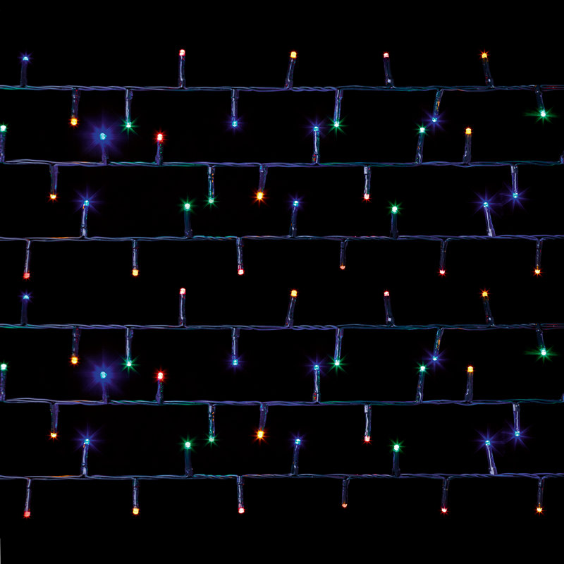 1000 LED Treebrights, Red/Yellow/Green/Blue, 8 Hours on/16 Hours off