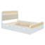 Grand lit plateforme en bois avec lit gigogne et 2 tiroirs-304094516