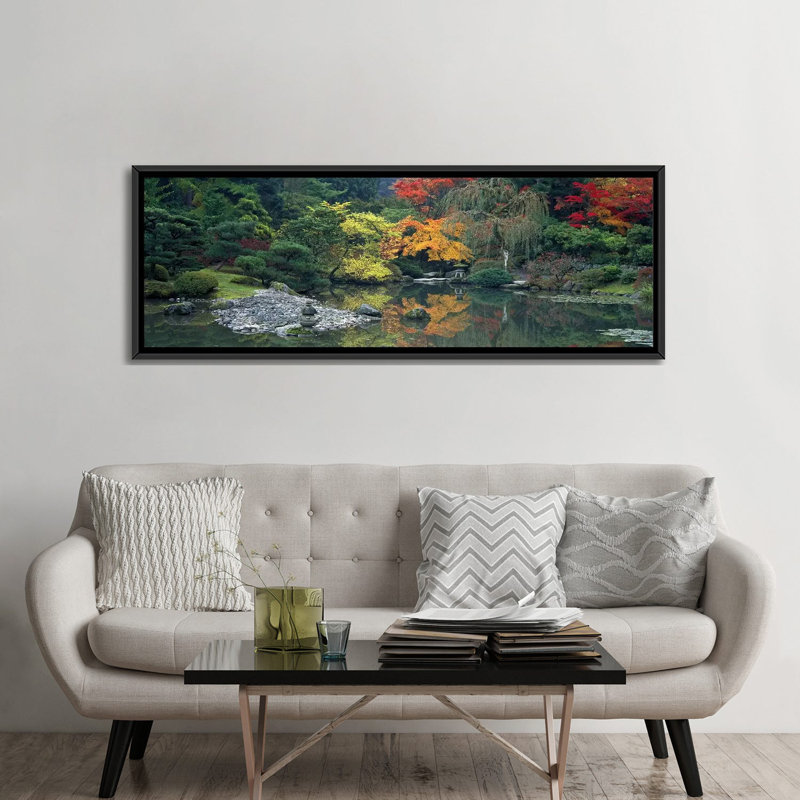 «Panoramic The Japanese Garden Seattle, Washington», reproduction de photo sur toile tendue, H 24 po x l 72 po x P 1,5 po