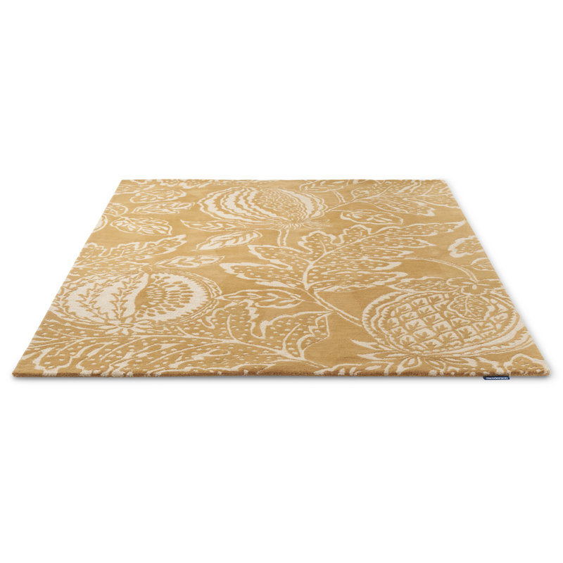 Sanderson Handmade Wool Floral Area Rug, Rectangle 4'7'' x 6'7''