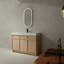 Meuble-lavabo autoportant avec lavabo en résine
