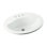 Sanibel Ceramic Circular Drop-In Bathroom Sink with Overflow