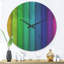 Arc-en-ciel sur bois - Horloge murale moderne en bois-63618845