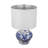 D12x19.3" Blue And White Ceramic Vase Lamp