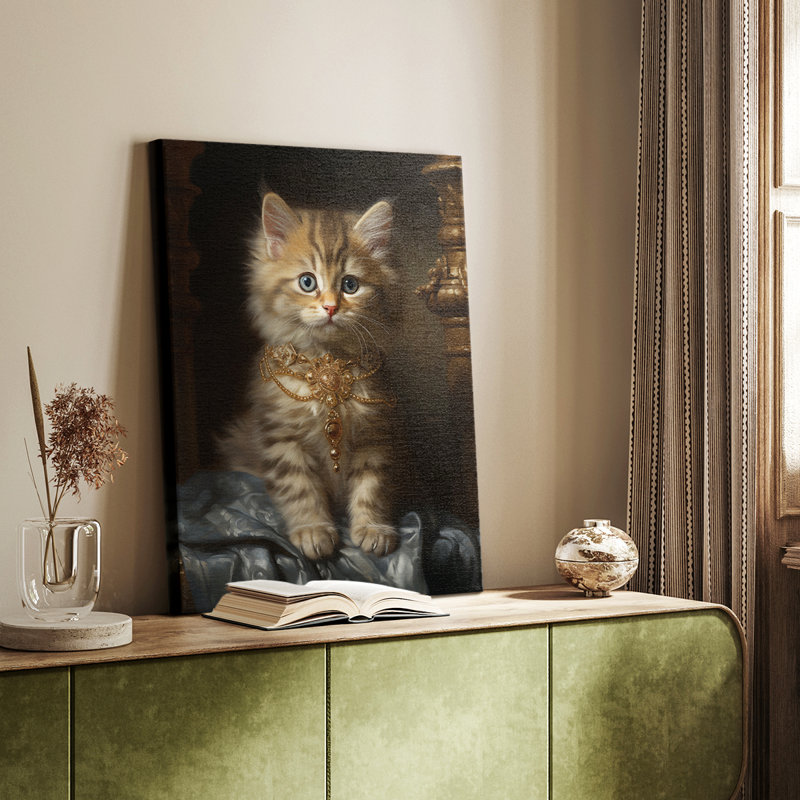 ANIMALS Series CC - Toile tendue avec châssis Premium - Prêt à être accroché, H 48 po x l 32 po