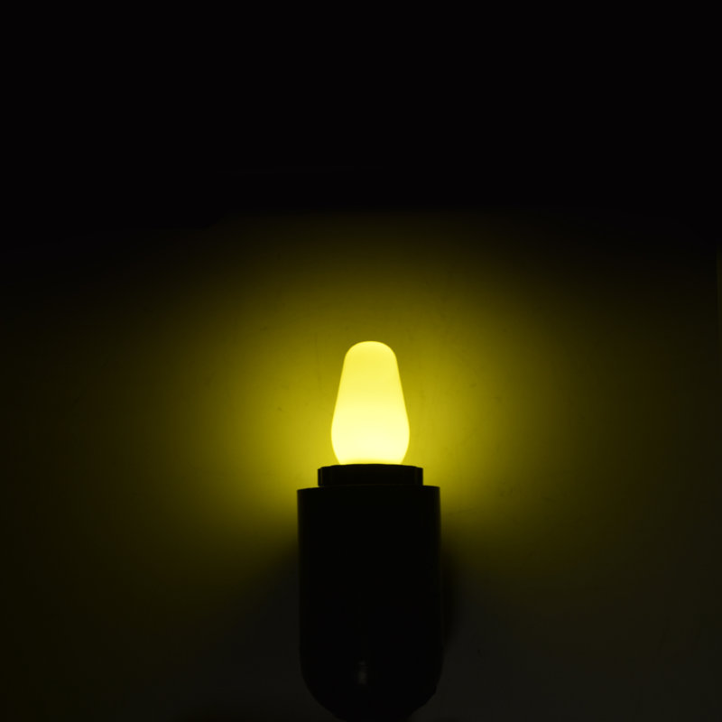 0,5 W, ampoule DEL à intensité variable C7 DEL, base, Jaune