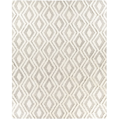 Tapis crème en laine touffeté à la main Omaha