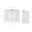 Meuble-lavabo simple avec plateau Abita 49-93359461