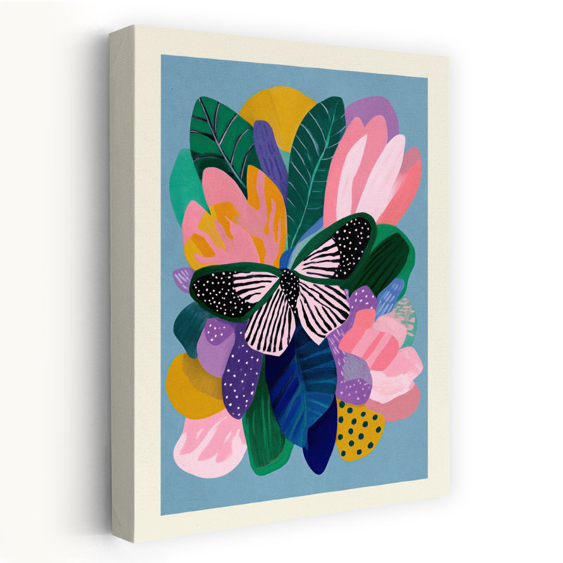Art floral, papillon, H 36 po x l 24 po