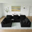 Canapé modulaire surdimensionné surdimensionné, ensemble de canapé de plancher Boucle de luxe, canapé convertible compressé, canapé spacieux rempli de mousse pour le salon, combinaison libre, 3 couleurs-22021318