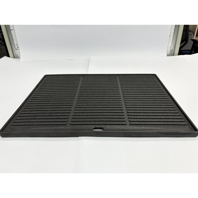Cast Iron Square Reversible Grill 18X14 In - Reliable, Flat And Uneven, Easy To Clean, Ideal For Steak, , Safe 18''X14'' Griddle Reversible, One Front, Uneven Other, Grade
