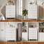 Commode à 5 tiroirs cannelés pour chambre à coucher, commode moderne de 28 po avec tiroirs profonds, organisateur de tiroir en bois pour salon, couloir, chambre de bébé, garde-robe de couloir-670189717