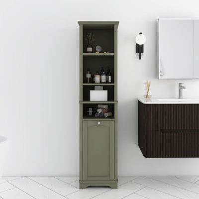 64" Tall Freestanding Bathroom Storage Cabinet