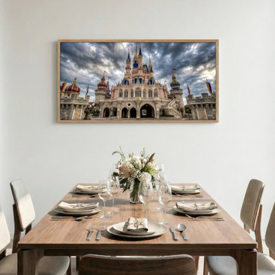 «Castle Sky», reproduction d'art sur toile encadrée de 1 x 58 x 28 po