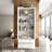 Display Cabinet With Tempered Glass Door And 2 Drawers-976228542