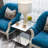 Marble Top End Table with Storage