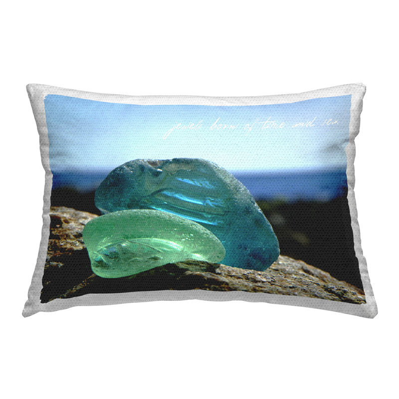 Coussin d'extérieur imprimé Time & Sea par GraffiTee Studios