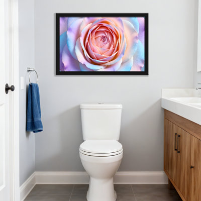 «Plants & Flowers Pastel Rose», reproduction d'art sur toile