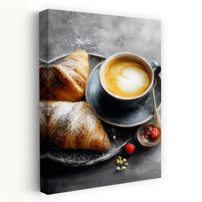 Morning Coffee And Croissants Wall Art