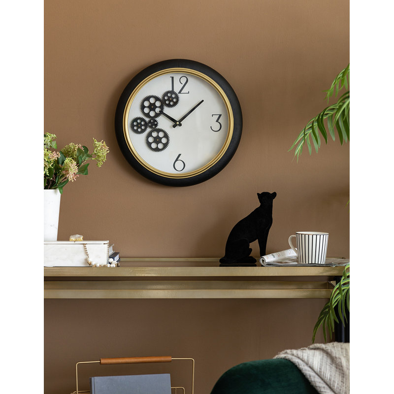 Horloge murale, Noir / blanc, Petit