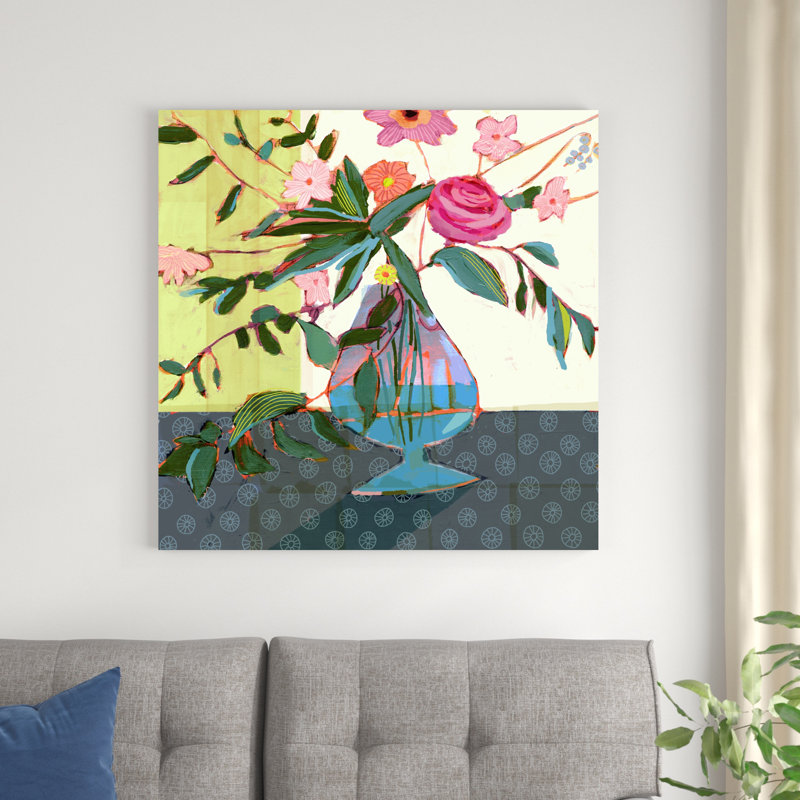 Fleurs fantaisistes II, H 36 po x l 36 po x P 1,25 po