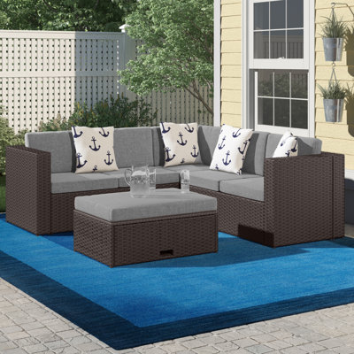 McNab 5 - Person Patio Conversation Set with Cushions