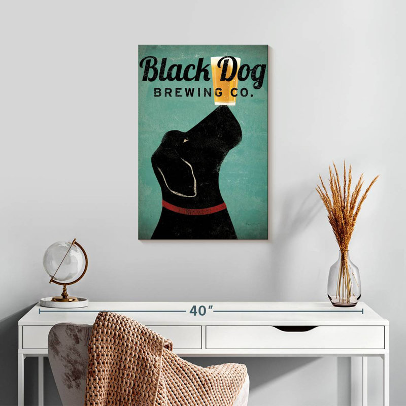 Brampt Black Dog Brewing Co, 24" H x 16" W