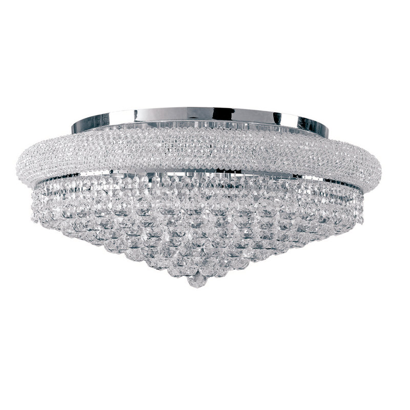 Carlose 12 - Light Dimmable Classic / Traditional Chandelier, Chrome, 10